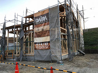 交野市私市：カタノ寝装様邸 木造2階建新築工事