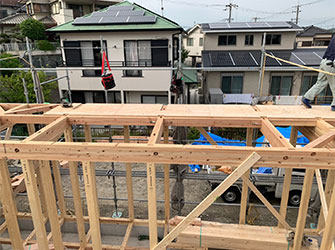 交野市妙見坂：大良工務店B号地 木造平屋建スーパーウォール工法・ZEH仕様