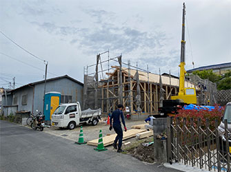 交野市妙見坂：大良工務店B号地 木造平屋建スーパーウォール工法・ZEH仕様